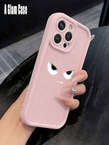 A Cute Angry Face Pink Phone Case, Shockproof Protective Cover. It Is Compatible With Galaxy Models Including Compatible For Galaxy S25, S24, S23, S22, S21 PLUS, FE And Ultra,Galaxy A33 Compatible With For Iphone17 Pro Max, 16, 15, 14 And 13. It Makes A Perfect Gift For Birthdays, Holidays, New Year And Valentine's Day. - 粉色 - 查看 4