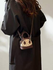 时尚迷你手提包，女士别致贝壳手提包，时尚百搭单肩斜挎包 - 彩色 - 查看 6