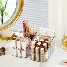 1/2pcsTransparent Acrylic Layered Display Racks, Storage Boxes, Cosmetic Storage Boxes, Trapezoidal Display Racks, Skin Care Products, Perfume, Lipstick Display Boxes, Lipstick Storage Boxes, Movable Storage Racks, Desktop Storage Boxes, Valentine's Day Gifts, Mother's Day Gifts, Room Decoration, - A - View 3