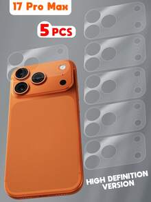 2/5片装镜头保护膜，镜头保护膜，兼容 17 Pro Max、17、17 Pro、17 Air，磨砂/高清镜头膜底，防刮磨砂后置摄像头保护膜 - 高畫質(5Pcs) - 查看 13