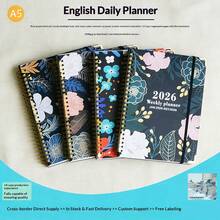 1pc Spiral Bound Planner Notebook, Simple Style Business Schedule Logbook, Action Journal, Business Plan Notepad - Multicolor - View 6