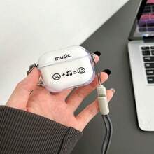 音乐设计保护套，兼容苹果蓝牙耳机，防刮防震，适用于苹果蓝牙Wave耳机。 - 無色 - 查看 12