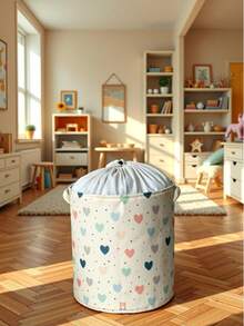 Multipurpose Mesh Toy Storage Box Laundry Basket Foldable Organizer 32x40 - 白色 - 查看 3