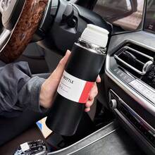 1 Set 3-Piece Stainless Steel Vacuum Insulated Tumbler - 500ml/16.9oz Vacuum Flask With Removable Lid & Sleeve, Ideal For Coffee, Hot & Cold Drinks, School & Office - Multicolor - View 4