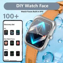 Smartwatch LAXASFIT con pantalla curva compatible para hombres y mujeres con control remoto inalámbrico de cámara, reproductor de música y controlador de aplicaciones, contador de pasos/podómetro, rastreador de actividad, batería de bajo consumo de 200mAh - Negro - Ver 9