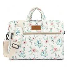 Bolso de hombro para portátil DACHEE de 15 pulgadas/15.6 pulgadas Pro - Cactus blanco de 15 pulgadas y 156 pulgadas - Ver 1