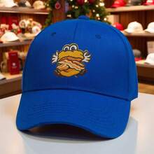 Suitable For All Seasons Lightweight Hat Baseball Cap Retro Sandwich Design Suitable For Halloween Christmas Sports Events Casual Headwear Sports Style Unisex Outdoor Fashion Accessories BQVR - Blue - View 9