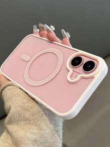 Transparent Magnetic Phone Case, Compatible With IPhone 16, 16 Plus, 15, 14, 11, 12, 13 Pro Max, 13 Mini, And Plus, With Shockproof Protection - Black - View 7