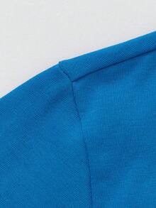 Balabala Kids Enjoy Themed Graphic T Shirts Boys And Girls Short Sleeve Cotton Tees With Happy Moments And Sunshine Prints - Sapphire - View 3