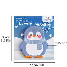 2pcs/Set Cartoon Animal Sticky Notes, Convenient For Office, Study, Memo - Multi-color Cartoon Animal 2-book Set - View 5