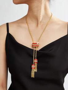 Mgyi 金色铜质时尚高端复古女士手链，18K镀金优雅方形设计，适合尼日利亚、迪拜、中东、沙特阿拉伯等地，可用于新娘婚礼、日常佩戴、结婚纪念日礼物、万圣节礼物等。 - PXL-222 - 查看 3