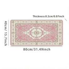 1 tấm lót bàn phong cách Bohemian kèm tấm lót chuột - 35.4x15.7 inch, kích thước cực lớn, thiết kế hai mặt chủ đề Bohemian, với họa tiết Bohemian, đế cao su chống trượt, hỗ trợ cổ tay, bề mặt polyester có thể giặt được, phù hợp cho dàn máy chơi game và những người yêu thích phong cách Bohemian, phụ kiện bàn làm việc, đồ dùng văn phòng, tấm lót bàn, tấm lót chuột. - Hồng - Xem 13