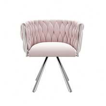 Vanity Stools - Pink + Velvet - View 7