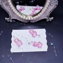 5pcs Glow-In-The-Dark Resin Bear Pendant, DIY Bracelet Earring Necklace Jewelry Making Supplies (Glow Bear Only) - Multicolor - View 8