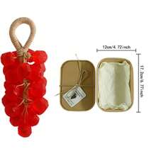 Peach Gemstone Grape Soap/Household Cleaning, Handmade DIY Gemstone Transparent Grape String Soap Gift Box, An Excellent Gift For Family And Friends During Holidays - Solid State - View 11