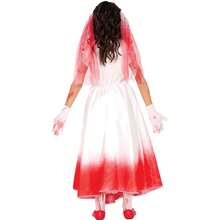 KIWI Bloody Bride Costume For Boys And Girls, Children's Fancy Dress Outfit With Spooky Design And Bloody Details, Perfect For Costume Parties, Horror Themes Or Halloween, Available In Different Sizes - Multicolor - View 3