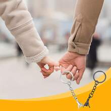 Bộ 2 móc khóa đôi dành cho cặp đôi, quà tặng tình bạn nhân ngày Valentine, đa năng cho bạn thân. - Nhiều màu - Xem 2