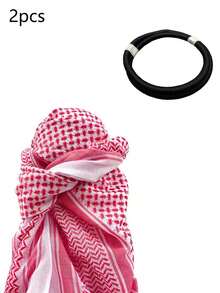 1pc Ramadan Prayer Hijab, Unisex Daily Essential For Prayer Ritual, Blessing Companion - 140 Arab + 57wx - View 5