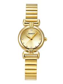 REBIRTH 1件女士优雅时尚休闲金色腕表，适合日常佩戴 - 均碼 - 查看 15