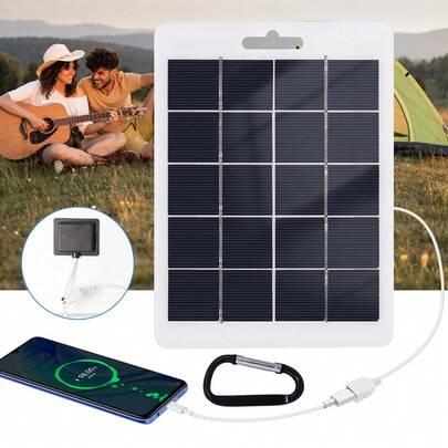 Mini Solar Panel: USB Small Portable Solar Panels-High Efficiency Monocrystalline Solar Panel Charger With High Performance Mono Crystalline For Cellphone Camera Fan Camping Lantern,Fishing,Climbing,Travel,Camping