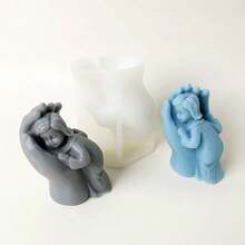 DIY Girl Shaped Aromatherapy Plaster Multifunctional Silicone Mold - White - View 3