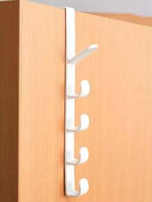 Acrylic Stone Pattern Wall Hooks Damage-Free Adhesive Hanging Hooks For Clothes Bags Hats Coats Towels In Dorm Closet Bathroom Bedroom Kitchen, No Drilling Required Self-Adhesive Wall Mount Hooks Decorative Geometric Design Home Organization Storage Solution For Apartments Offices - Multicolor - View 12