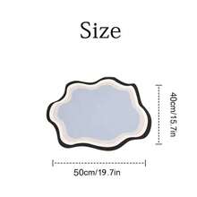 Personalized Pet Feeding Mat: Wavy Dog Bowl Placemat, Anti-Slip - Multicolor - View 7