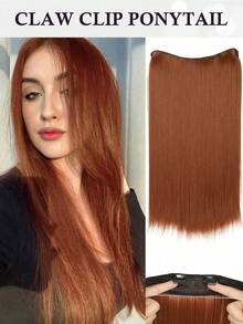 Invisible Steel Wire Hair Extensions, Transparent Hair Hoop, Adjustable Size, Detachable Safety Clips, Synthetic Straight Hair, Women Invisible Wig - Multicolor - View 17