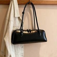 2026 New Women's Niche Design Shoulder Bag With Large Capacity Underarm Bag, Tote Bag, Clutch, Crossbody Bag Premium Elegant Long-Line Bag In Red, Black, And Coffee Brown Perfect For Vacation, Shopping, And Commuting - 黑色 - 查看 5