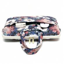 Canvaslove Camellia Pattern Laptop Shoulder Messenger Case Bag With 270 Degree Rebound Bubble Protection For Macbook Pro 15 And 15 Inch-15.6 Inch Laptop - 山茶花(270 緩衝) - 查看 4