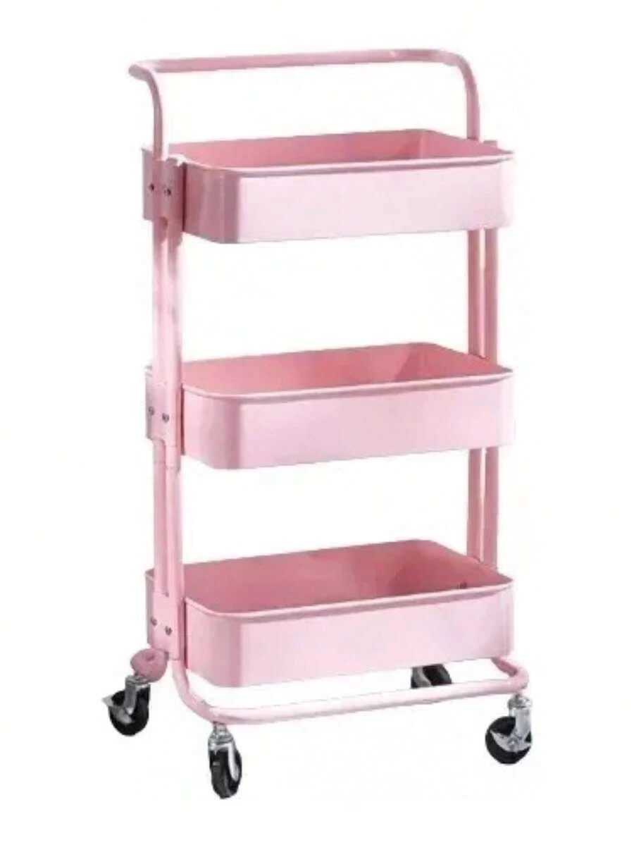 Carro Ayudante Plastico Color Rosado - Rosa - Ver 1