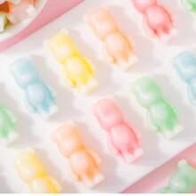 Gummy Glow [Easter Holiday Snacks]Fruity Bear Wax Candy - 5 Flavors (Pineapple, Blueberry, Green Apple, Strawberry, Mango) - Fun Shapes & Edible Wax Sweet Snack For Parties And Festivels. - 12盎司 - 查看 4