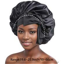 1pc FOLAI Silk Bonnet, Satin Lined Sleep Cap, Suitable For Women And Girls - Basic model - View 9