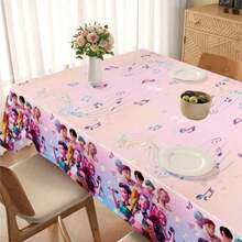 1PC Birthday Tablecloth, Suitable For Various Parties, Birthday Parties, Etc. - Multicolor - View 4