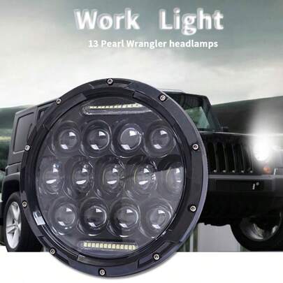  7 Inch LED Pod Light 5252+3535 High-Power Chip Round LED Off-Road Light White Light Universal Auxiliary Light For Truck, ATV, UTV, 4x4, F150 6000k-6500k Led Lights For Car Atv Accessories Luces Led Para Carro