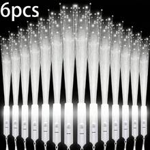 12支装LED荧光棒，白色光纤发光棒，发光光纤棒，闪光LED棒，适用于黑暗派对、单身派对、男女通用派对用品、发光礼物、婚礼派对用品、节日派对、音乐会、婚礼、酒吧、午夜派对、家庭聚会等场合。 - 白色 - 查看 13