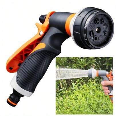 8 Function Water Gun High Pressure Spray Gun For Lawn, Yard & Farm, Irrigation System Garden Tools High-Pressure Water Gun