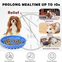 Pet Supplies Slow Feeder Bowl, Anti-Spill Anti-Slip Cat Food Bowl, Silicone Anti-Choke Anti-Slip Dog Bowl - 100ml - View 4