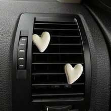 Conjunto de 2 clipes decorativos em formato de coração para saída de ar do carro, acessórios para interior do veículo. - A - Ver 3