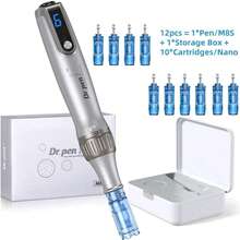 Dr.Pen M8S Wireless Microneedling Beauty Pen, Suitable For Face And Body, With Digital Display/Needles/Storage Case, Unisex, Microneedle Derma Roller, USB Rechargeable, Skincare Tool Set, Essential For Home, Creates Hydrated And Radiant Skin - Multicolor - View 11