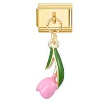 1件金色吊坠模块化手链，可DIY替换花朵、水母、心形、五角星、鱼尾、月亮、海星元素，都市休闲风格，圣诞节和万圣节必备单品，秋季色调，本土风情，实用时尚，圣诞风情，迷人设计，不锈钢饰品，圣诞装饰，秋季办公风格 - 多款組合 - 查看 15