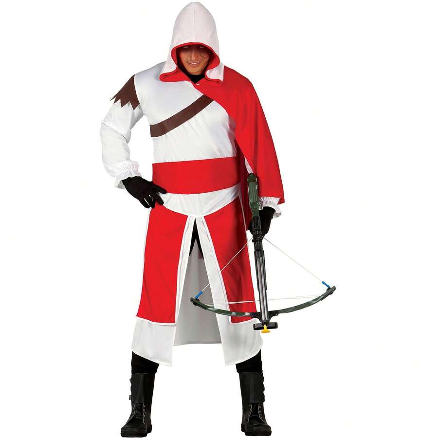KIWI Adult Mercenary Costume In Various Sizes, Fantasy Soldier Outfit With Hood, Group Leader Costume For Theme Parties And Cosplay, Available In Multiple Sizes To Complete Your Action Outfit - 彩色 - 查看 1