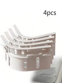 4pcs Bed Sheet Fasteners Set, Including Corner Clips, Anti-Slip Clips, Bed Sheet Fixing Straps, Suitable For Most Bed Sheet Sizes, Firmly Secures Bed Sheets To Prevent Slipping - Multicolor - View 13