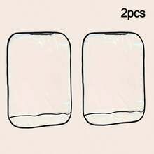 1/2pcs Transparent Anti-Dirt Car Seat Back Kick Mat, Effectively Protects Car Seat Back, Waterproof, Anti-Kick, Wear-Resistant, Comfortable For All Seasons, Essential Car Interior Protection Accessory For Family Cars - Transparent Anti-kick Mat for Car Seats - View 12