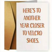 1pc Funny Birthday Greeting Card, Large 5.5 X 8.5 Inches, Birthday Card For Men & Women, Mom Dad Husband Wife, 50th 60th 70th 80th Birthday, Small Business Supplies, Thank You Card, Birthday Gift, Card, Unique Item, Gift Card - Single Piece - View 3