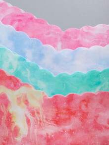 8件套女士无缝豹纹纯色波浪边舒适顺滑面料三角内裤 - 彩色 - 查看 5