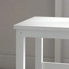 Dining Chairs, Set Of 2, Kitchen Chairs, Dining Chairs With Backrest, Living Room Chairs, Weight Capacity Up To 120 Kg, Pine Wood, White - White - View 8