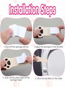 1pc Toilet Seat Lifter, Creative Toilet Seat Lifting Handle, Bathroom Toilet Seat Lifting Tool - Multicolor - View 8