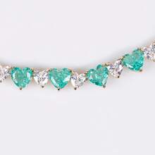 3pcs/Set Silver Jewelry Set, Moissanite Heart Necklace, Classic & Fashionable, Ideal For Engagement, Wedding Anniversary, And Party Gifts - Jewelry Set - View 9