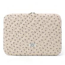 Puffy Laptop Sleeve 13-15.6 Inch Cute Quilted Laptop Protective Case Padded Floral Computer Sleeve For MacBook (A-Purple, 13 Inch) - A-Tím - Xem 1